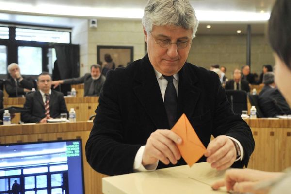 Philippe Martin lors de sa réélection en 2008 à la tête du Conseil Général du Gers