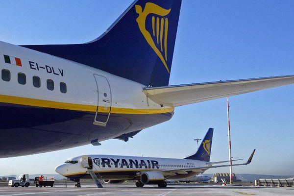 Avions de Ryannair à l'aéroport Marseille-Provence