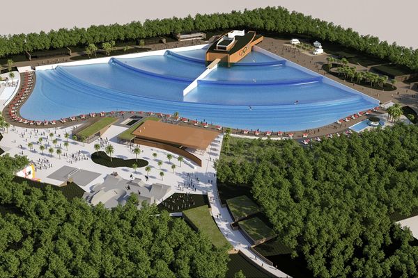 Le projet de piscine à vague de Castets dans les Landes a été présenté ce mercredi 8 août. 