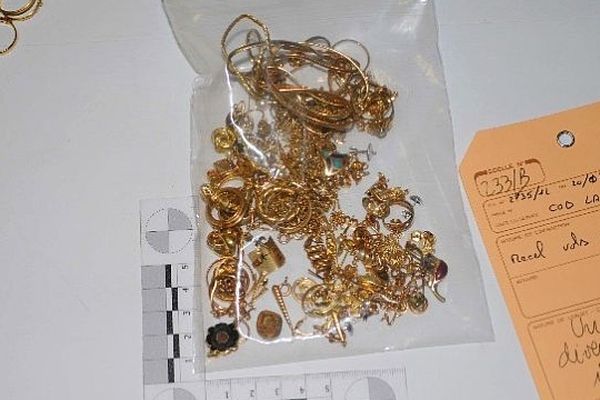 Quelques uns des bijoux volés à l'été 2012