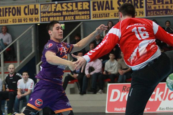 Olivier Jung ne portera plus le maillot violet sélestadien la saison prochaine. Ici en mars 2013 face à Chambéry.