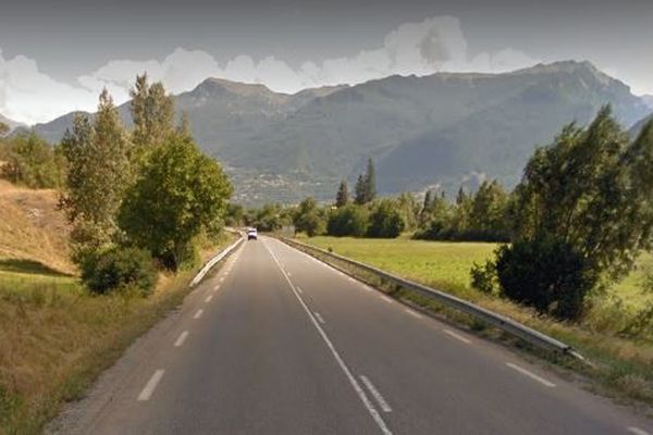 La RN 94 à Saint-Crépin dans les Hautes-Alpes