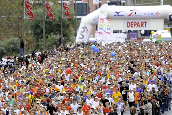 Le marathon international de Toulouse.