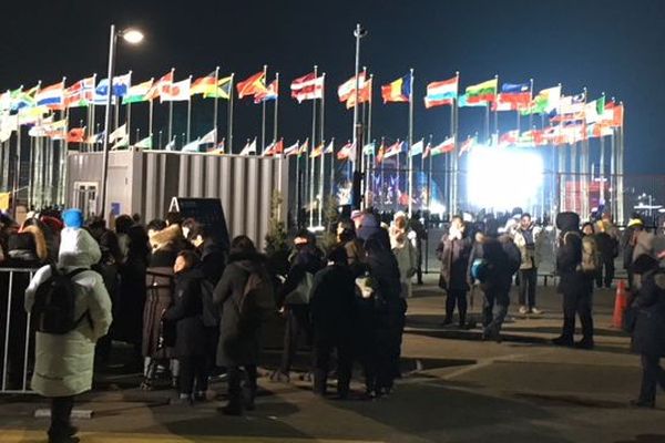 Les abords du stade Olympique de PyeongChang.
Photo A.Bilinski