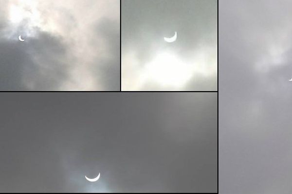 L'éclipse... et les nuages dans le Nord Pas-de-Calais...