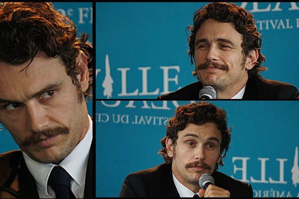 L'acteur réalisateur américain James Franco ce lundi en conférence de presse au festival de Deauville