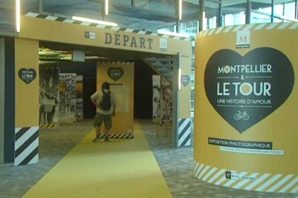 Montpellier - la ville aime le Tour de France - juillet 2013.