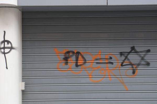 L'une des inscription sur le store de l'Espace des diversités et de la laïcité