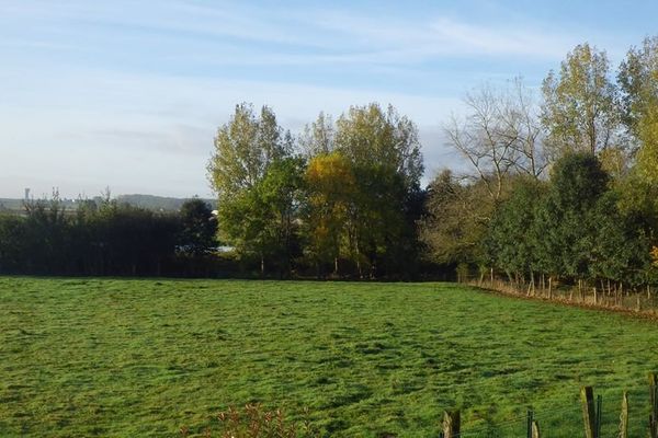 Photo prise le 17 octobre matin, Soleil sur les Flandres à Hoymille
