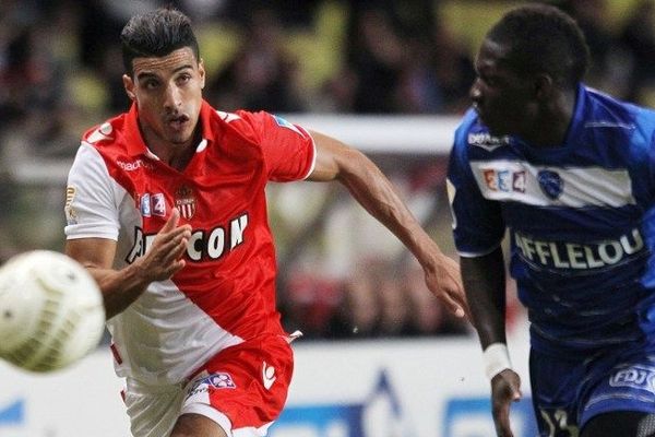 Nabil Dirar a ouvert le score pour Monaco. C'est son premier but de la saison (Image d'archives)