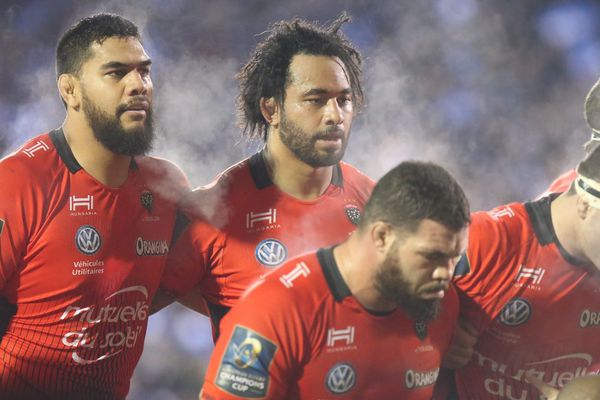 Les joueurs du RC Toulon lors de leur match contre Bath, le 16 décembre. 