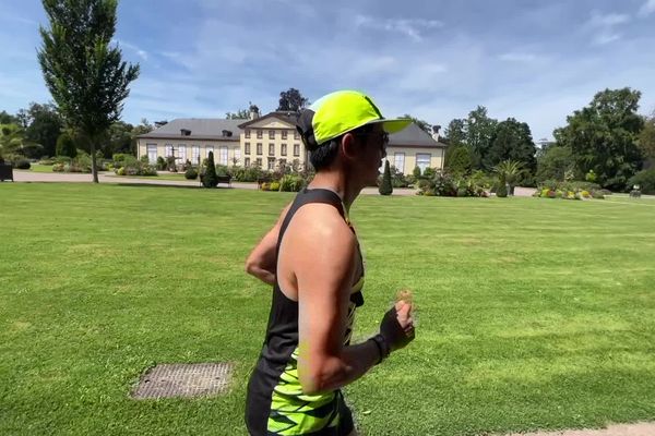 Une équipe d'Alsaciens s'est entraînée mardi 6 août 2024 au parc de l'Orangerie avant le Marathon pour tous de Paris.