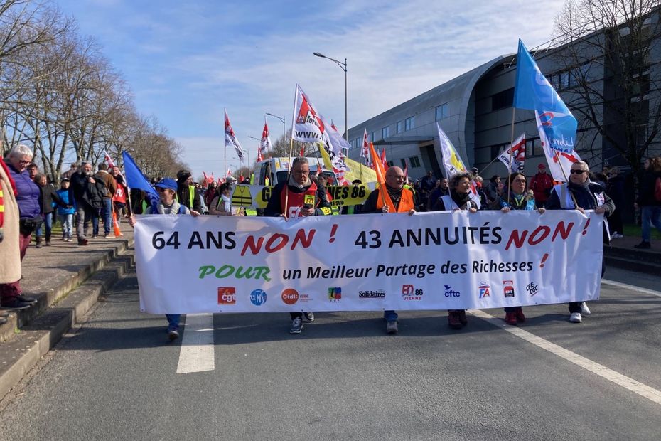 Pension reform.  Strong mobilization in Poitou-Charentes, in Poitiers, Angoulême, Niort or La Rochelle