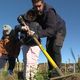 En deux semaines, des élèves de CP ont planté 1 521 arbres sur une surface de 8 000 m² près de Nîmes. Mardi 26 novembre 2024.