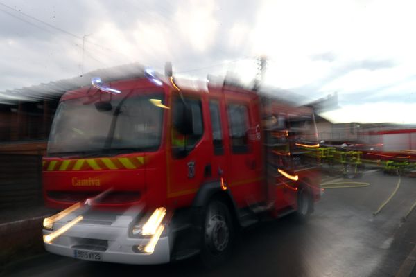 Un pavillon détruit apr un incendie à Sautron le 26 décembre 2017, photo d'illustration