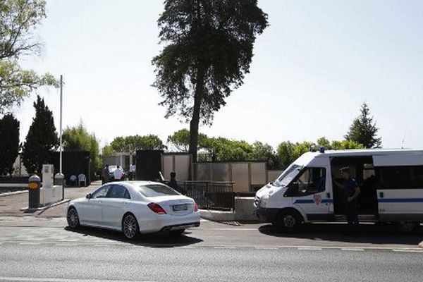 L'entrée de la villa du Roi d'Arabie Saoudite à Vallauris