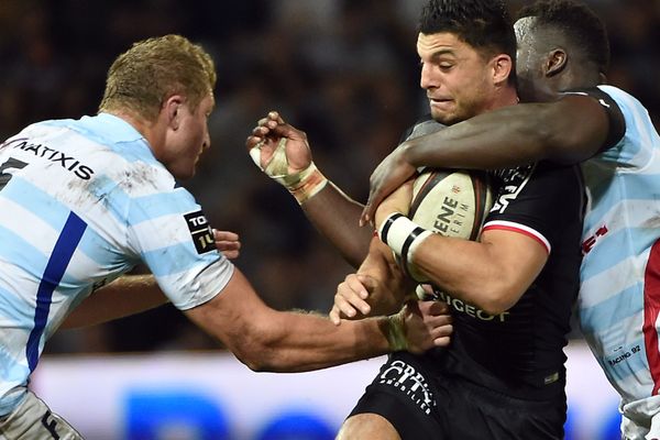 Pierre Fouyssac, lors du match contre le Racing 92, au stade Ernest Wallon de Toulouse, le 15 septembre 2018