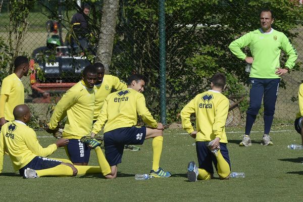 Le FC Nantes à l'entrainement ici en mai dernier.