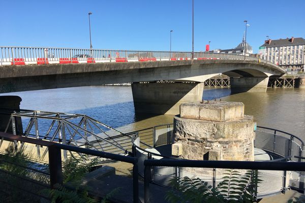 Le pont Anne de Bretagne, dans le cente-ville de Nantes