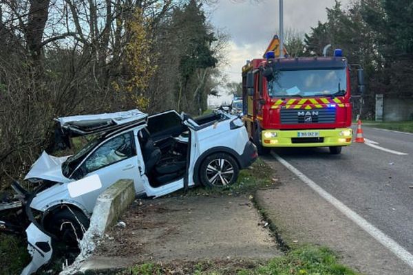 L'accident s'est produit cet après-midi route de Toulouse sur la commune d'Auterive.