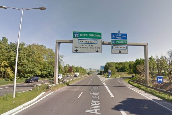 L'accident s'est produit à Amiens-Nord, sur la bretelle d'accès à l'autoroute.