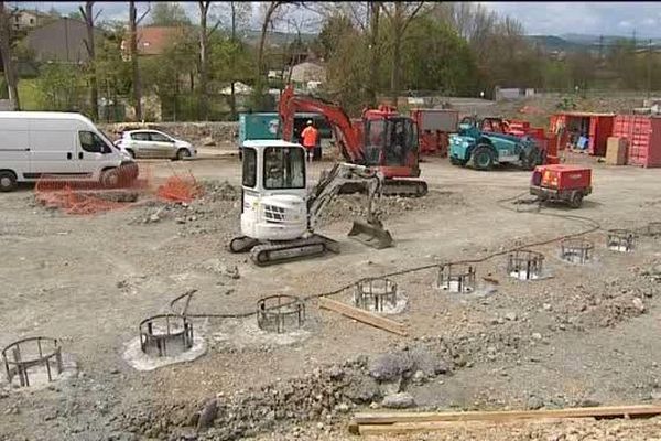 Des pieux en béton pour construire une "paroi lutécienne".
©E. Monnier, France 3 Auvergne