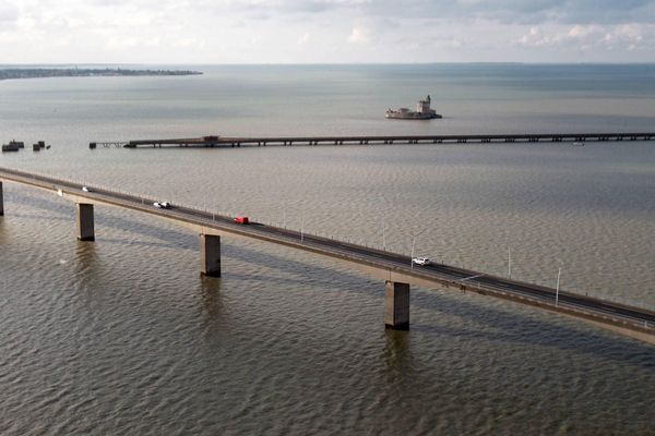 Le pont d'Oléron, en Charente-Maritime.