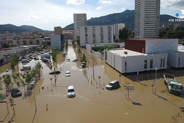 Jeudi 11 juin, le quartier des Salines d'Ajaccio a été inondé suite à de violents orages. 