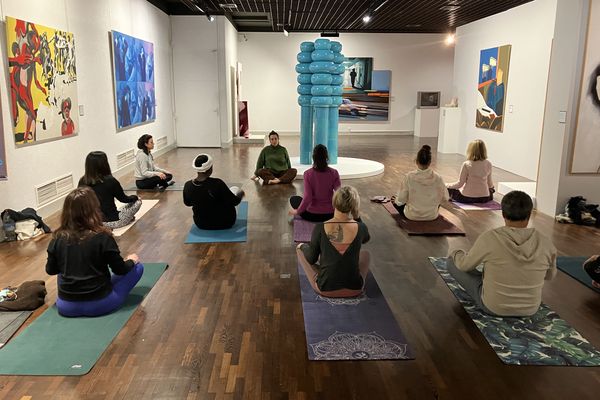 Depuis deux ans, le Musée des Beaux-Arts d'Orléans se transforment en studio de yoga, tous les mois.