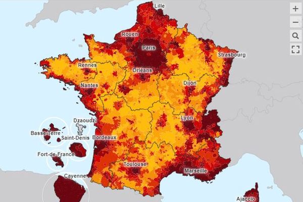 La Corse dans le rouge en matière de loyers pratiqués.