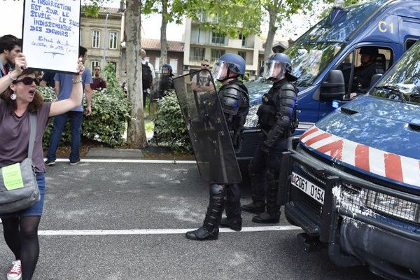 Lors de la manifestation du 12 mai à Toulouse