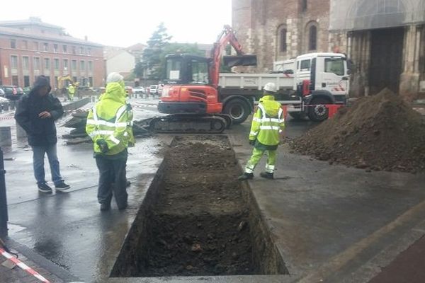 Les fouilles ont débuté en juin près de la basilique Saint-Sernin à Toulouse.