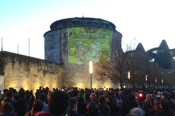 Rassemblement hier soir à Bordeaux