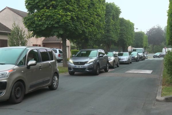 Un ralentissement dans une rue de Lieusaint