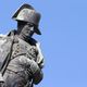 La statue de Napoléon Bonaparte sur la place du Casone à Ajaccio.