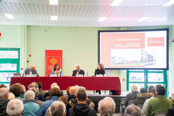 La présidente de Région Carole Delga a présenté jeudi 18 avril lors d'une réunion publique à Loures-Barousse (Hautes-Pyrénées) l'avancée des travaux de réhabilitation de la ligne Montréjeau-Luchon.