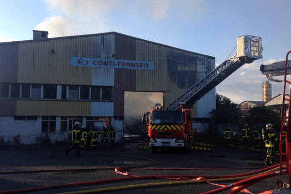 L'incendie a Etupes a ravagé l'ancienne usine Conti Transfo