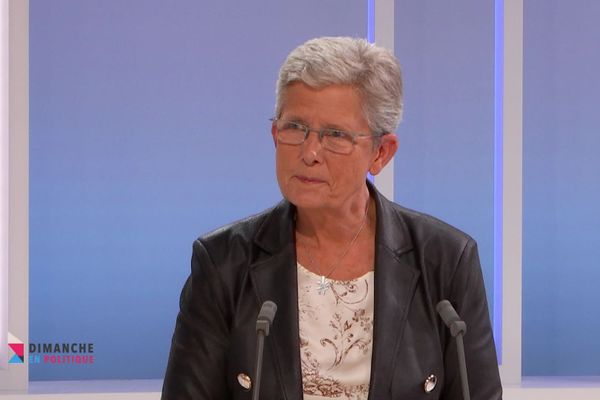 Geneviève Darrieussecq, lors de l'émission Dimanche en Politique qui sera diffusée le 4 octobre.