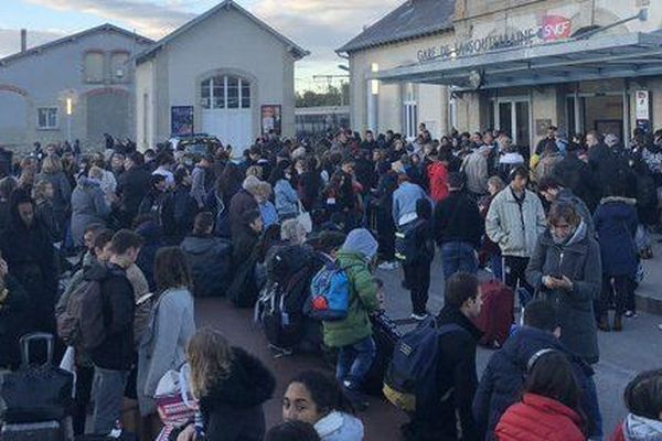 La gare de La Souterraine où 880 passagers de l'Intercité Paris-Toulouse ont été débarqués