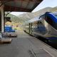 Un train italien en gare de Tende.