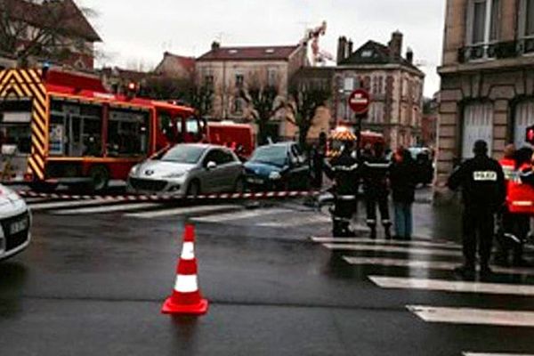 Accident de la circulation rue Voltaire à Reims