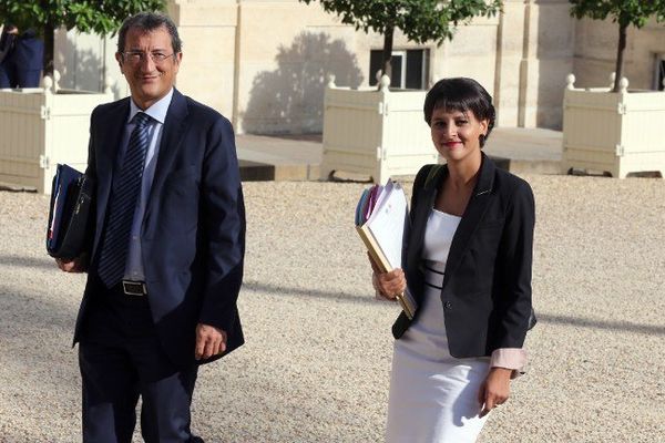 François lamy et Najat Vallaud-Belkacem