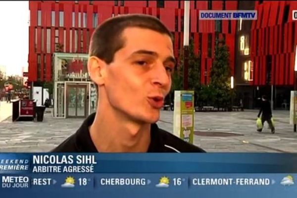  Nicolas Sihl est l'un des deux arbitres agressés samedi à l'issue d'un match de football amateur.