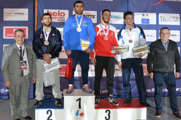 Le Picard Sami Slama remporte la médaille de bronze en lutte gréco-romaine -77 kg - Février 2018