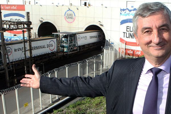 Jacques Gounon, PDG d'Eurotunnel, est très satisfait des résultats de son groupe pour l'année 2015.