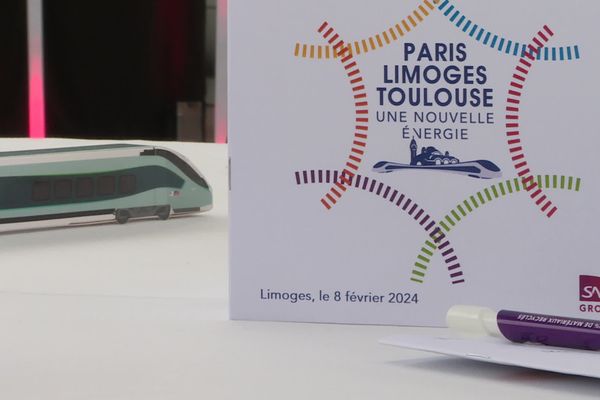 200 cheminots de toutes les branches de la SNCF et de l'ensemble des régions traversées par la ligne POLT étaient réunis à Limoges ce jeudi 8 février 2024.