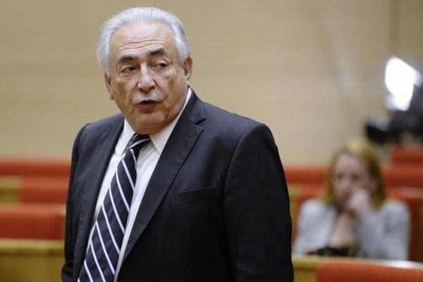 Dominique Strauss-Kahn lors d'une audition au Sénat portant sur l'économie, à Paris, le 26 juin 2013. 