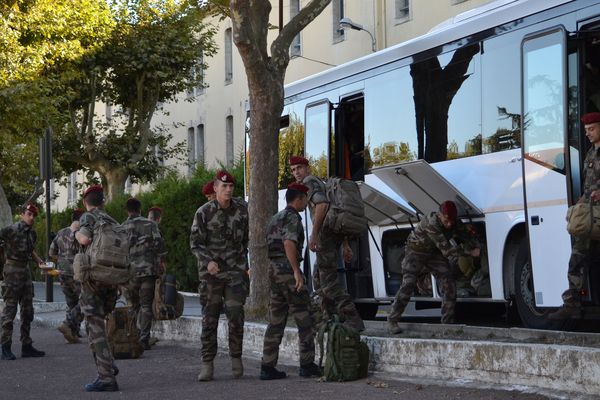 165 hommes du 3ème Régiment de parachutistes d'infanterie de marine de Carcassonne ont rejoint leur casernement cet après-midi, mardi 26 septembre.