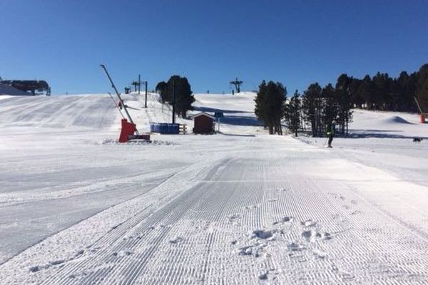 une première piste ouverte aux Angles