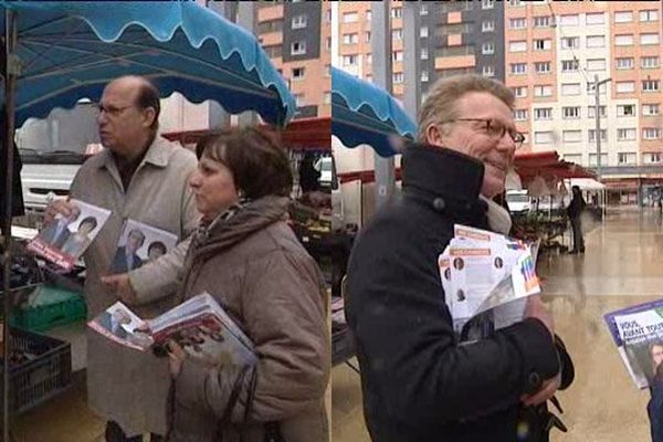 A gauche, Gilles Deterville et Corine Ferret, à droite Jean Debelle